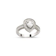 SILVER LADIES RING