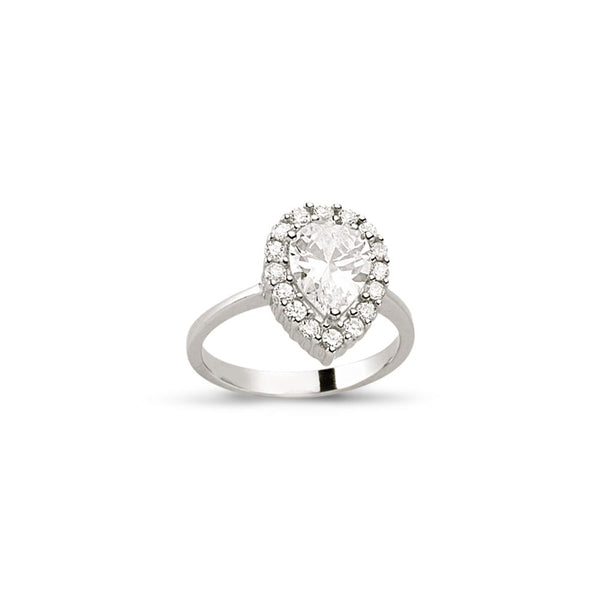 SILVER LADIES RING