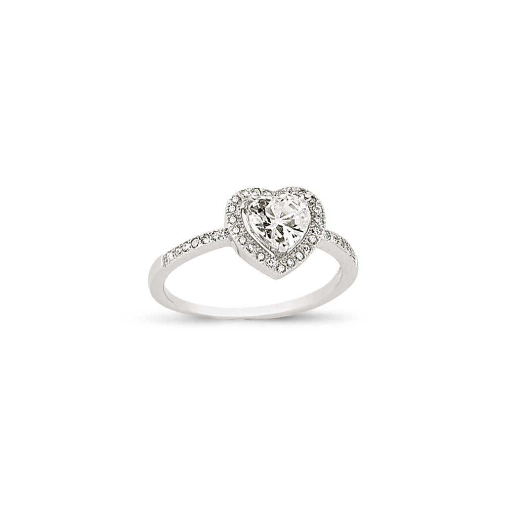 SILVER LADIES RING