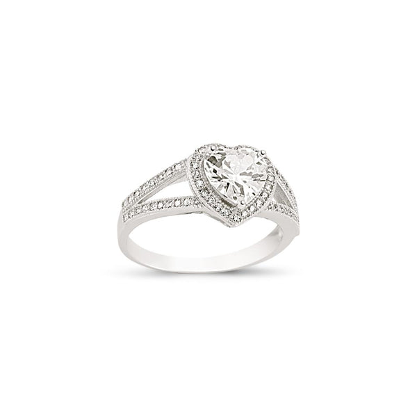 SILVER LADIES RING