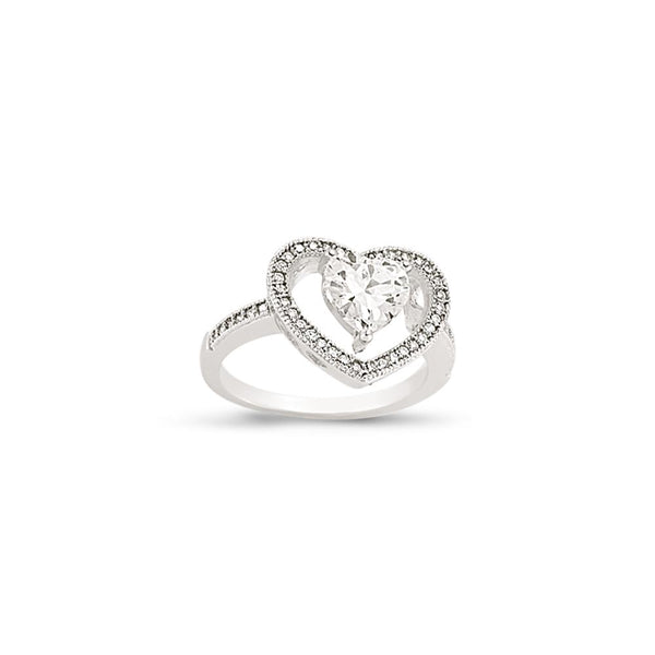 SILVER LADIES RING