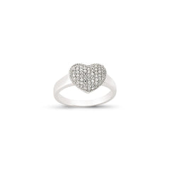 SILVER LADIES RING