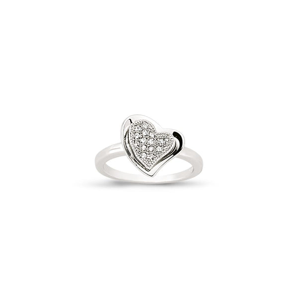 SILVER LADIES RING