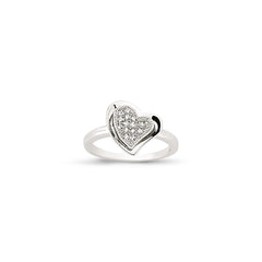 SILVER LADIES RING