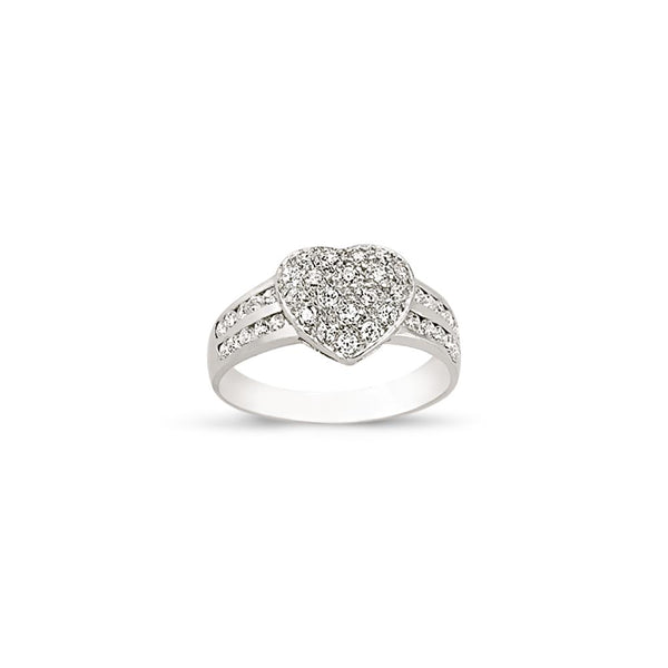 SILVER LADIES RING