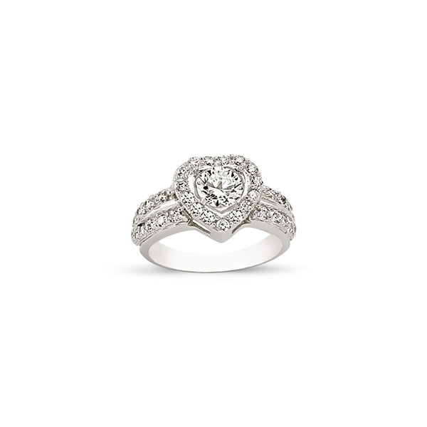 SILVER LADIES RING