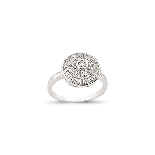 SILVER LADIES RING