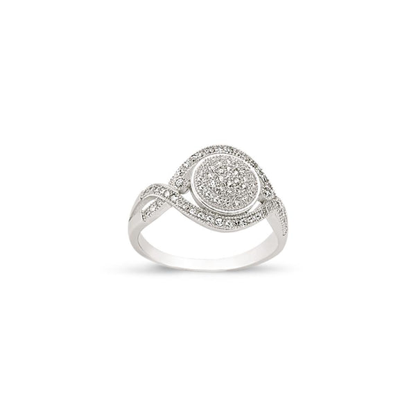 SILVER LADIES RING