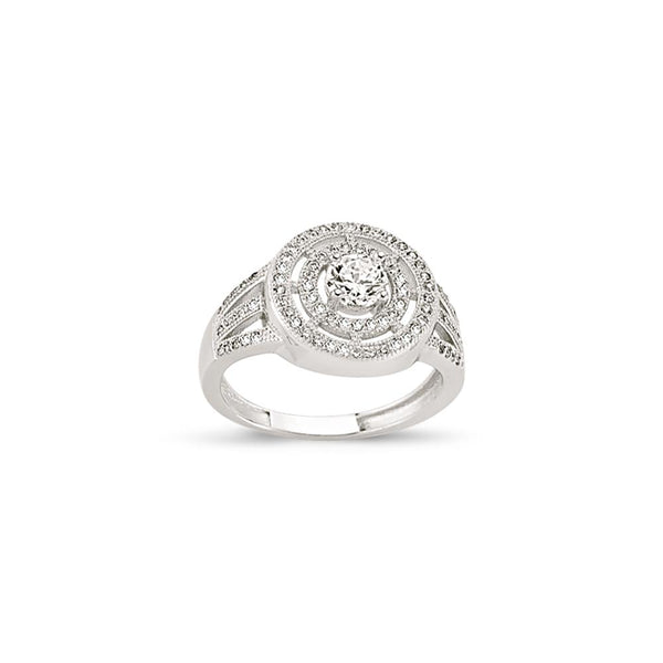 SILVER LADIES RING