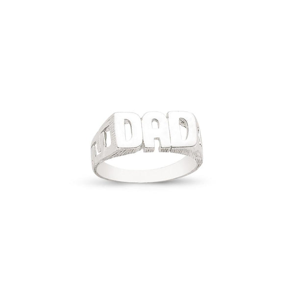 SILVER DAD RING