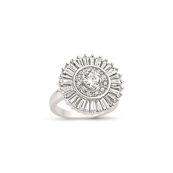 SILVER LADIES RING