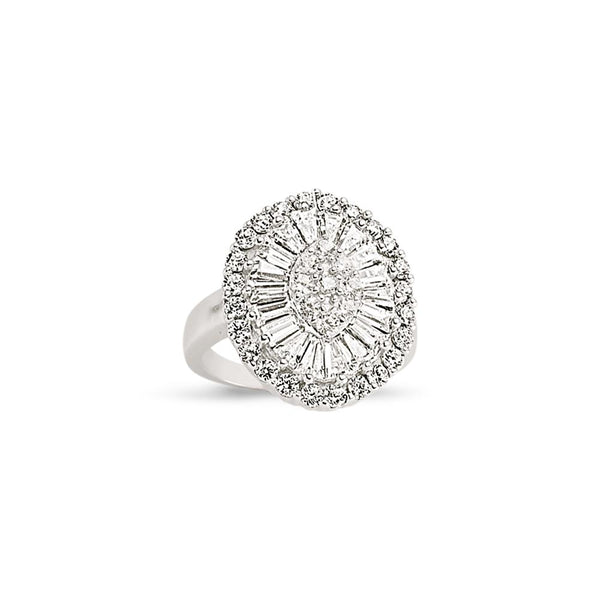 SILVER LADIES RING