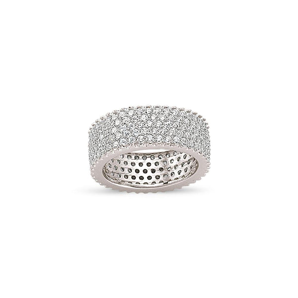 SILVER LADIES RING