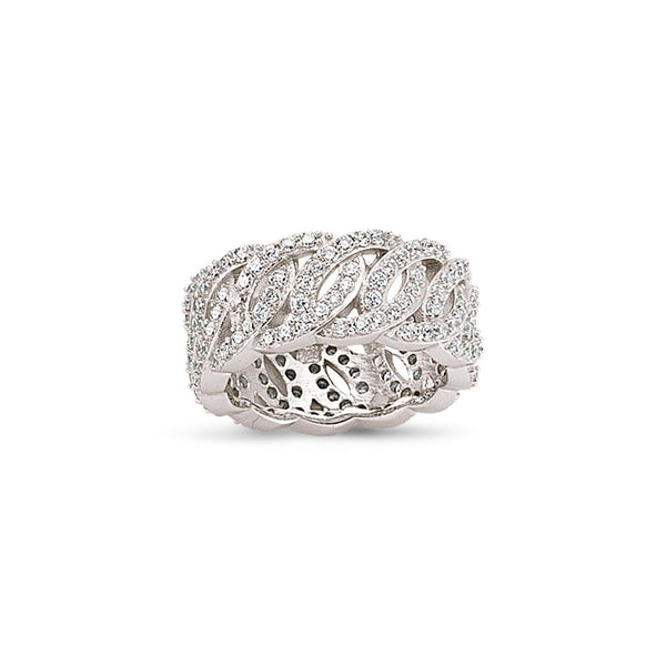 SILVER LADIES RING