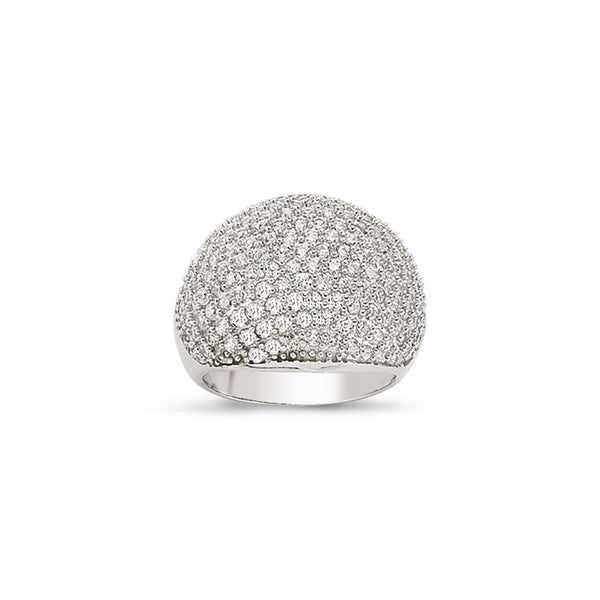 SILVER LADIES RING