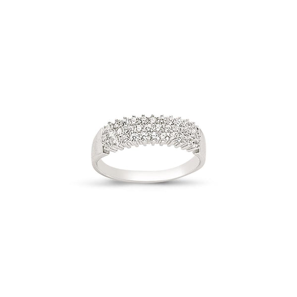 SILVER LADIES RING