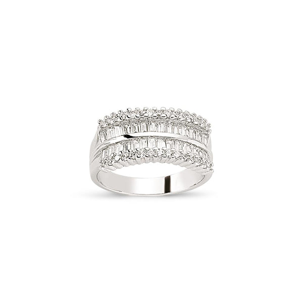 SILVER LADIES RING