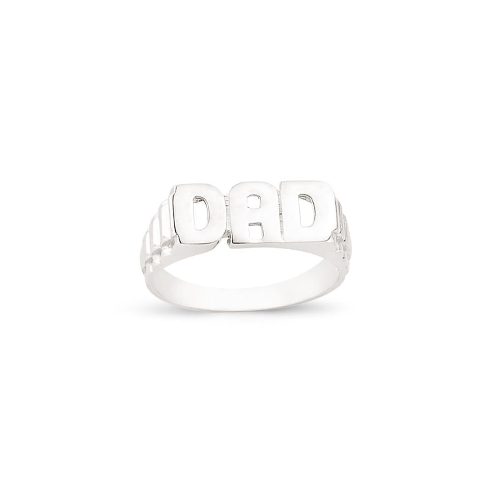 SILVER DAD RING