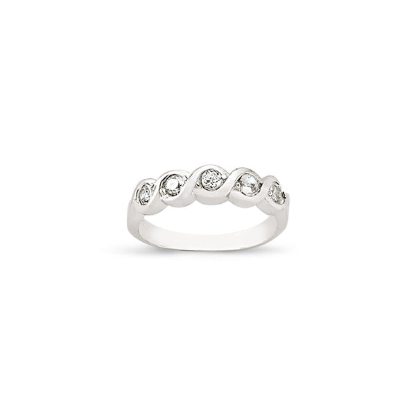 SILVER LADIES RING