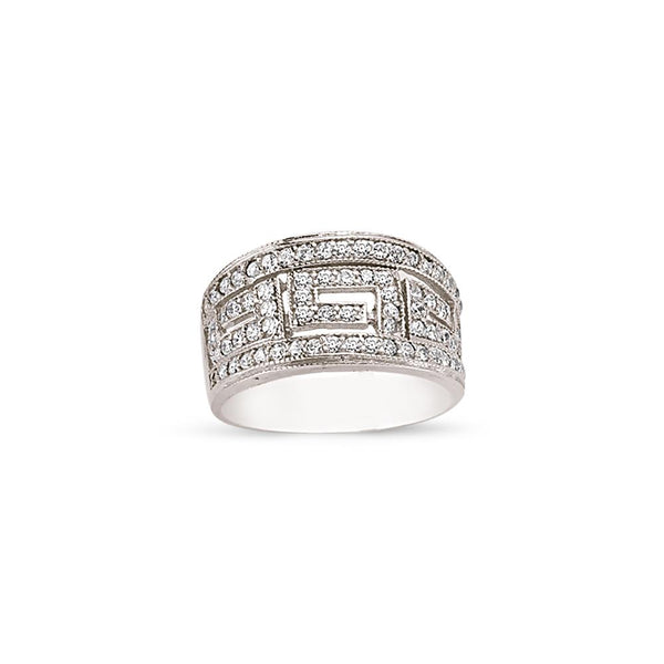 SILVER LADIES RING