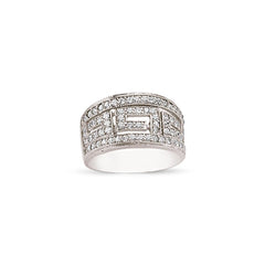 SILVER LADIES RING