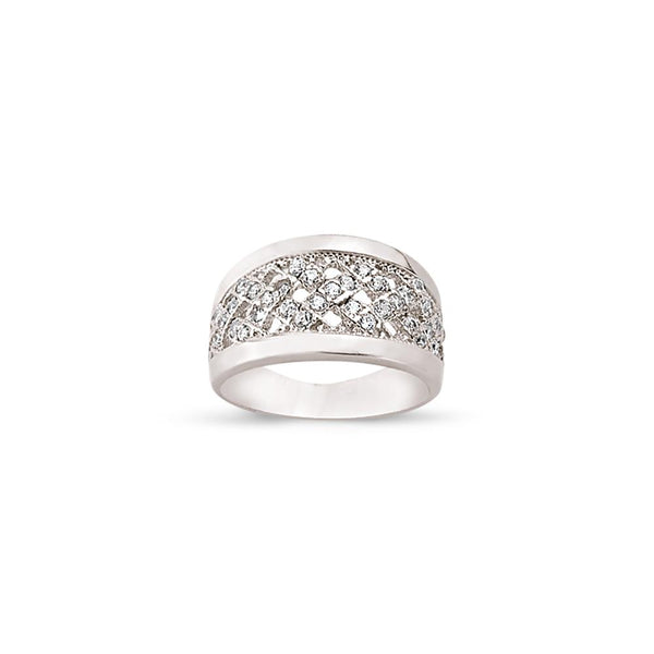 SILVER LADIES RING