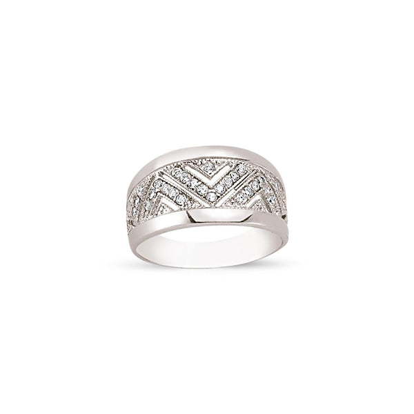 SILVER LADIES RING