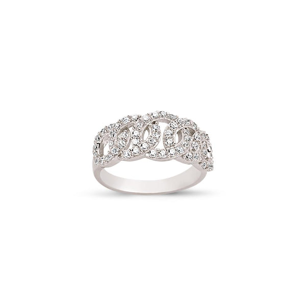 SILVER LADIES RING