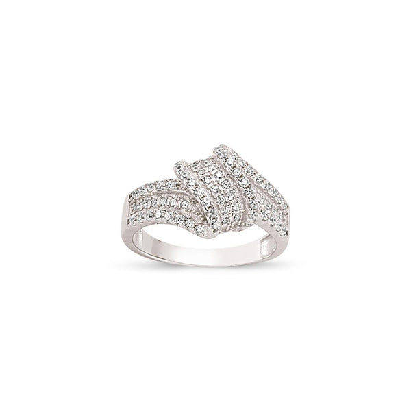 SILVER LADIES RING