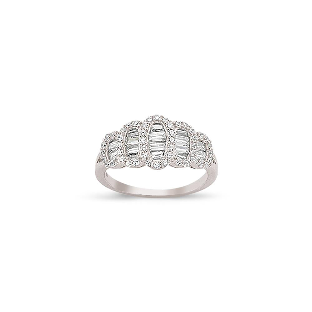 SILVER LADIES RING