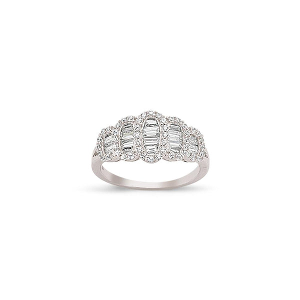 SILVER LADIES RING