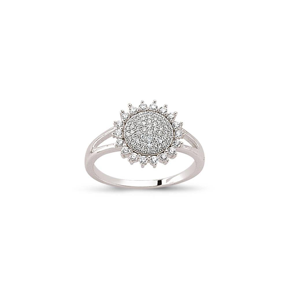 SILVER LADIES RING
