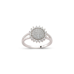 SILVER LADIES RING