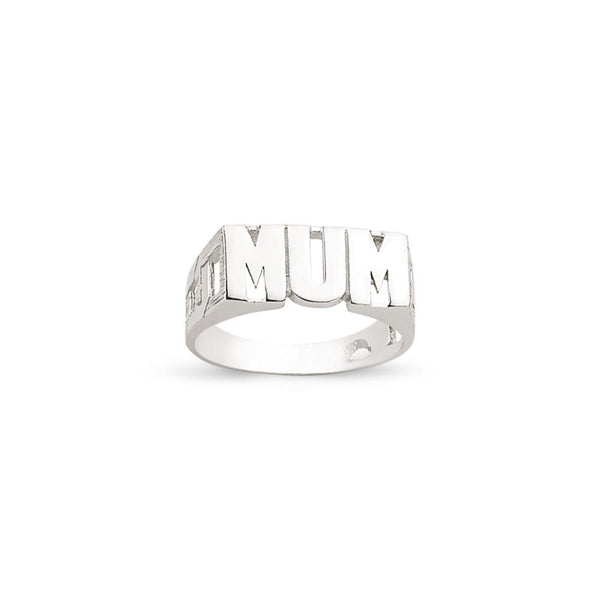 SILVER MUM RING