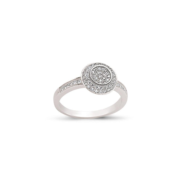SILVER LADIES RING