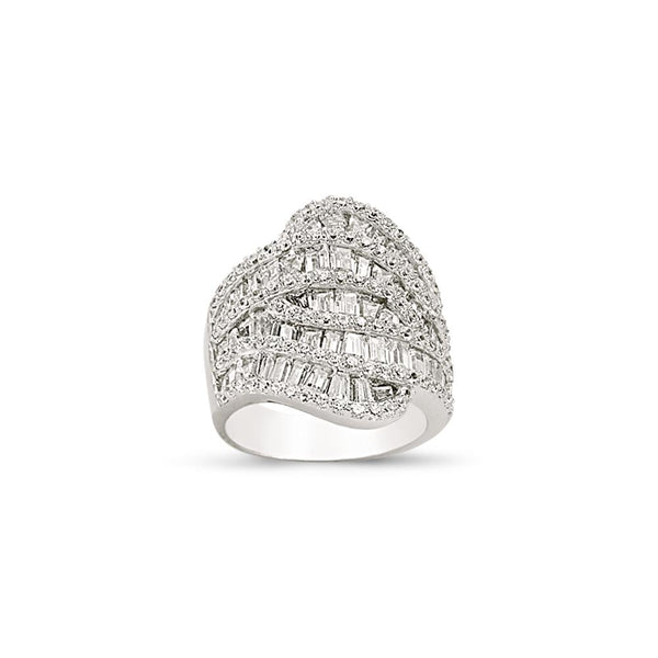 SILVER LADIES RING