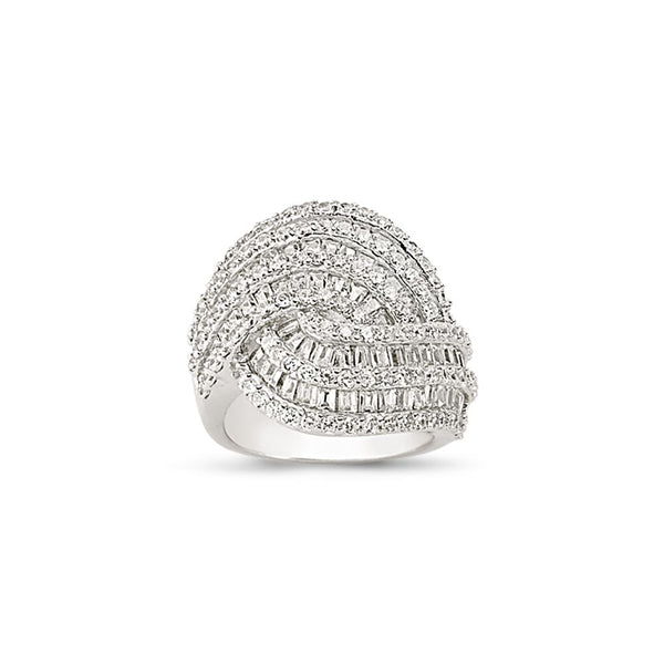 SILVER LADIES RING