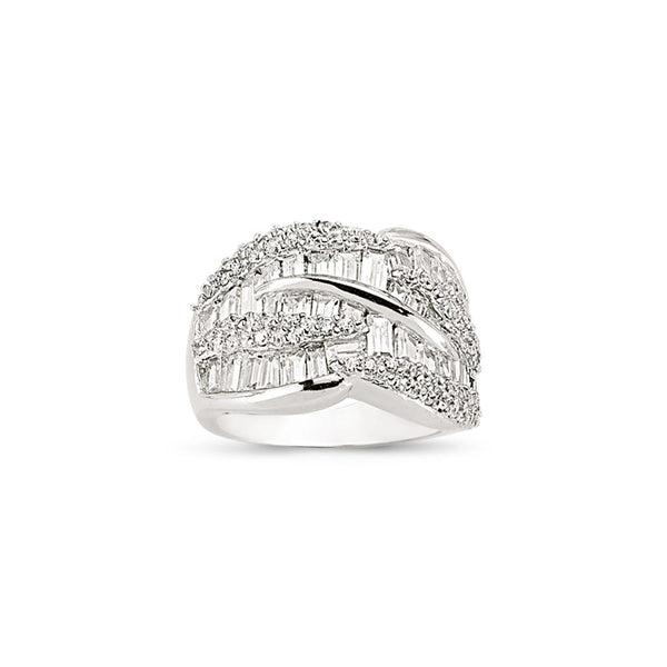 SILVER LADIES RING