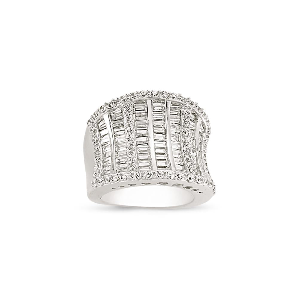 SILVER LADIES RING