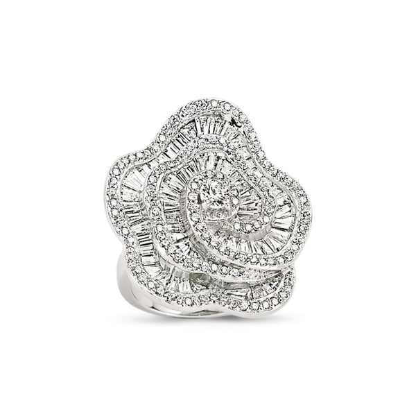 SILVER LADIES RING