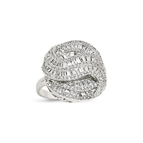 SILVER LADIES RING