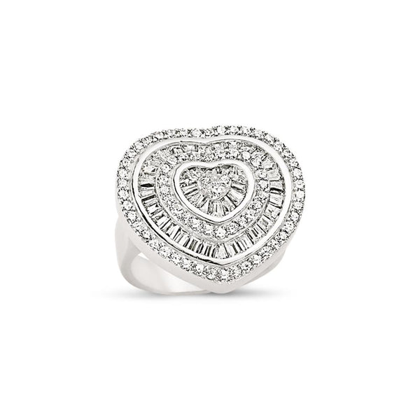SILVER LADIES RING