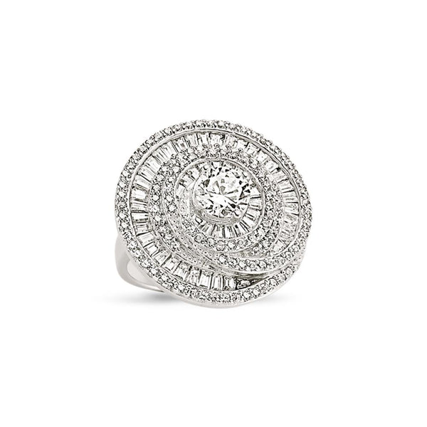 SILVER LADIES RING