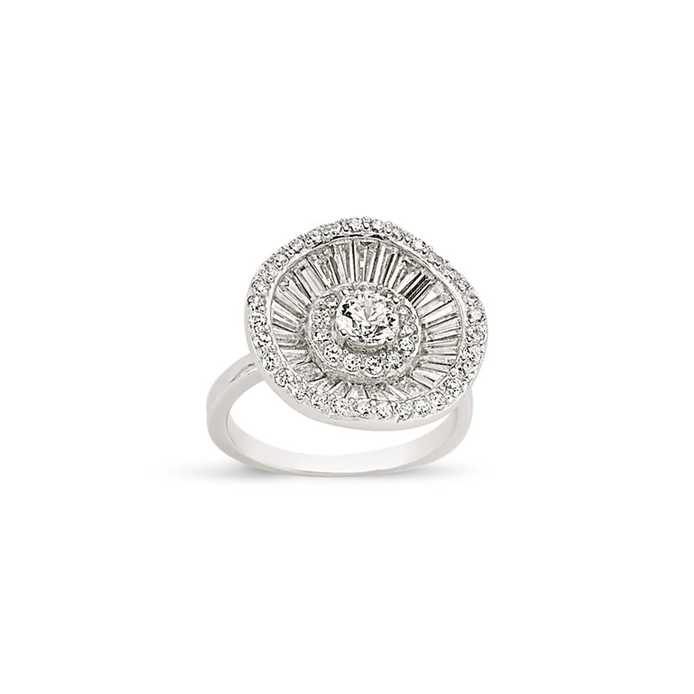 SILVER LADIES RING