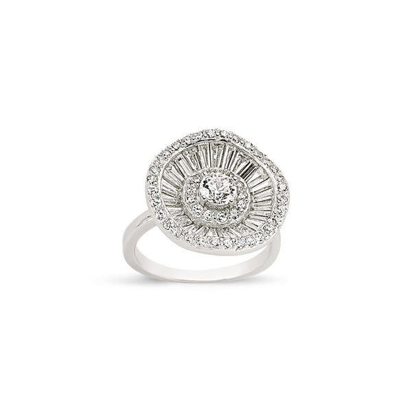 SILVER LADIES RING