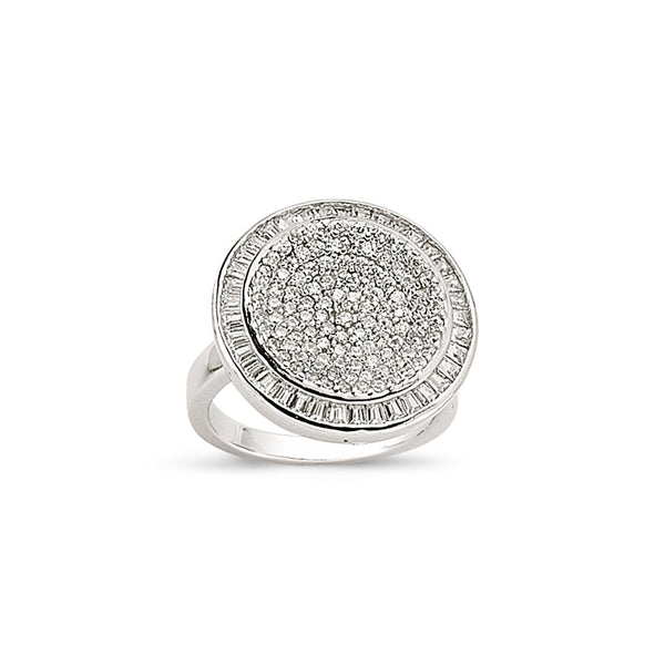 SILVER LADIES RING
