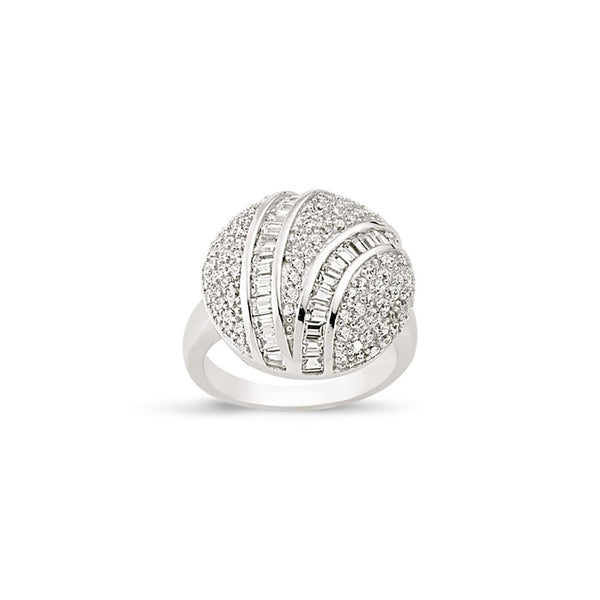 SILVER LADIES RING