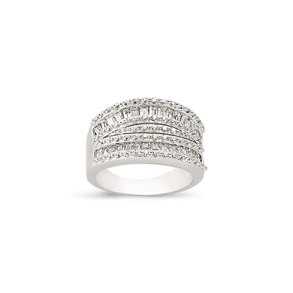 SILVER LADIES RING