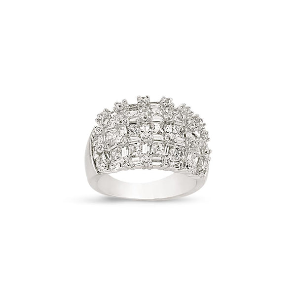 SILVER LADIES RING