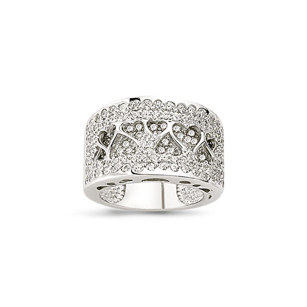 SILVER LADIES RING